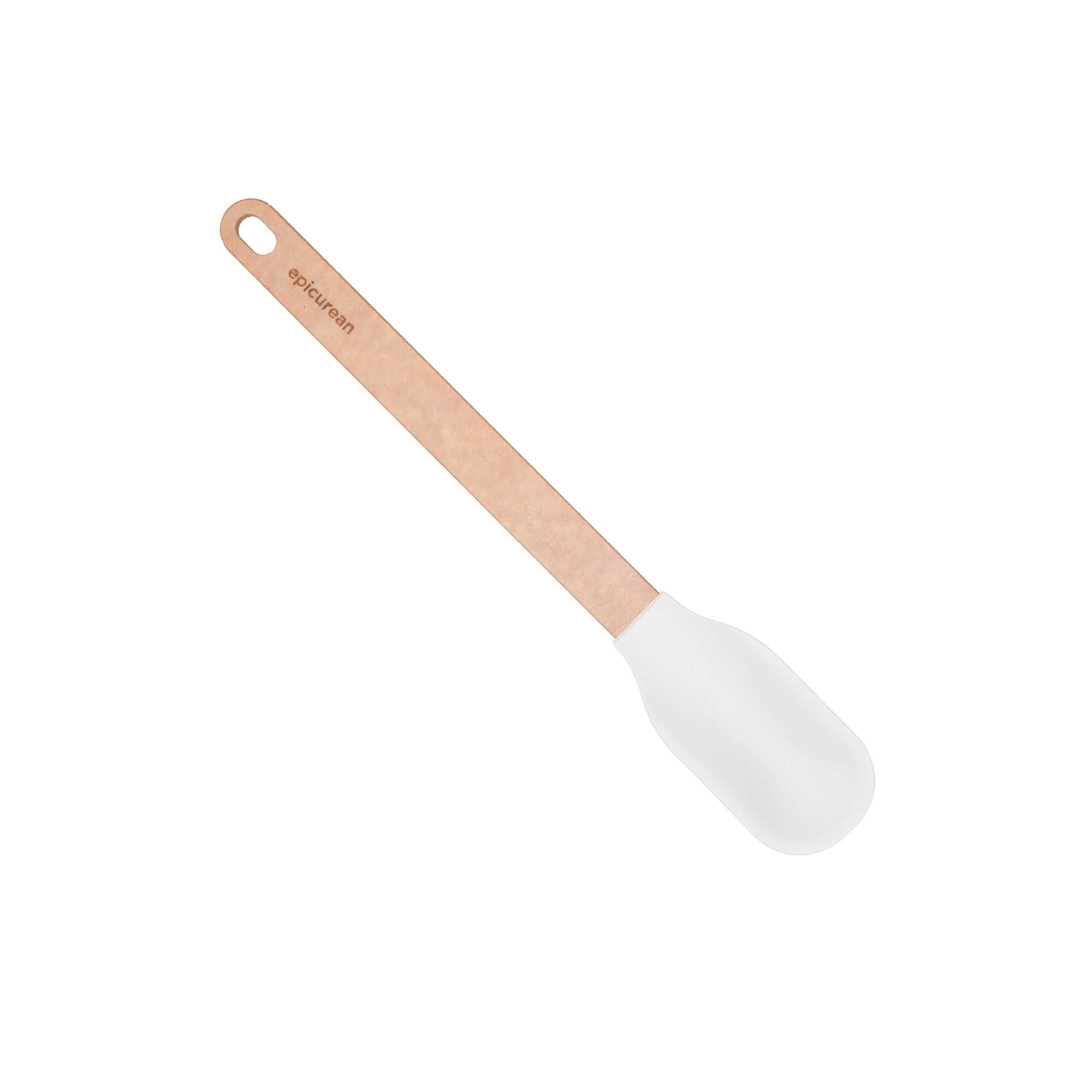 mini spatula & spoonula, silicone & wood handle white ETA MAY