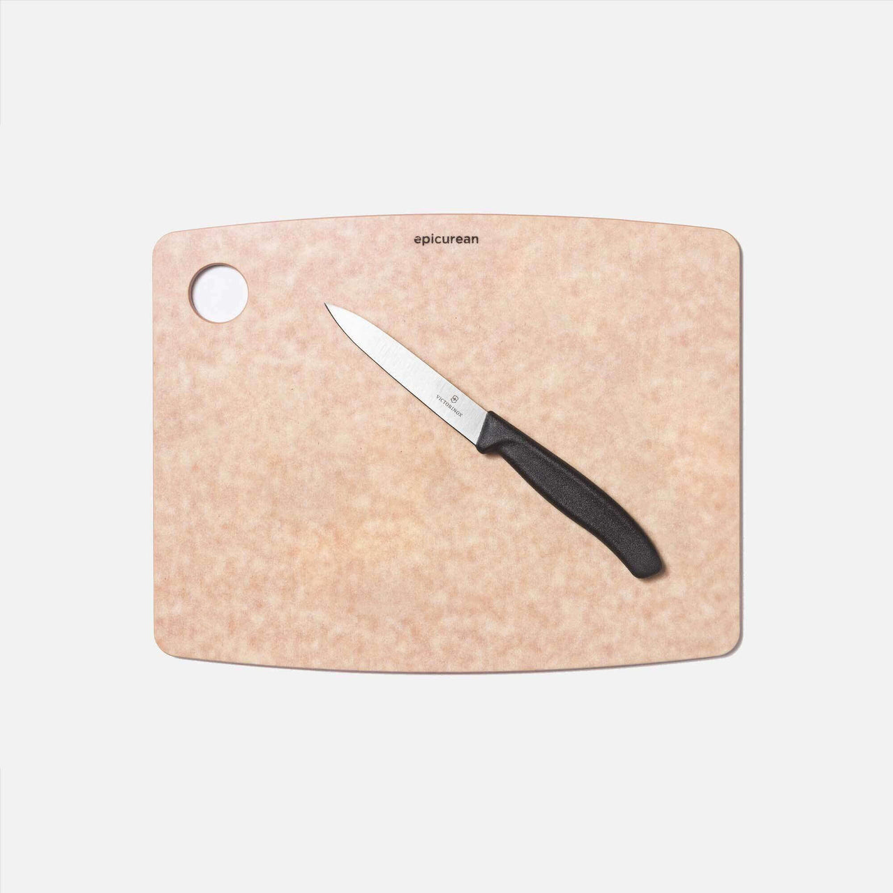 Epicurean Kitchen Series Cutting Board in Natural perfectly paired with a Victorinox Paring Knife
