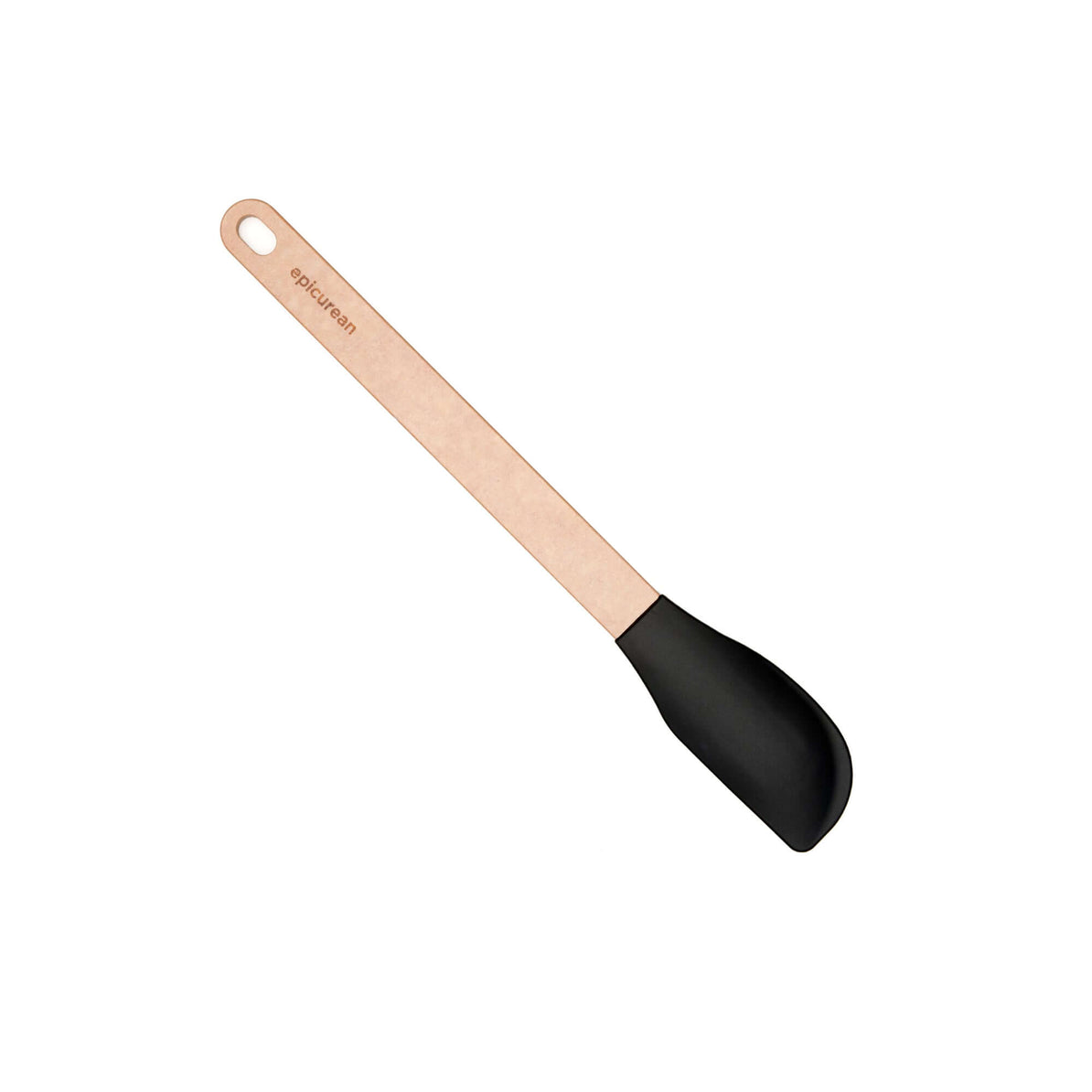 Silicone Spatula set of 2 with wooden handle and stunning pattern (Black)