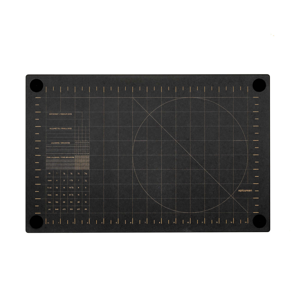 Epicurean Nonslip Cutting Boards, Set of 2, Black